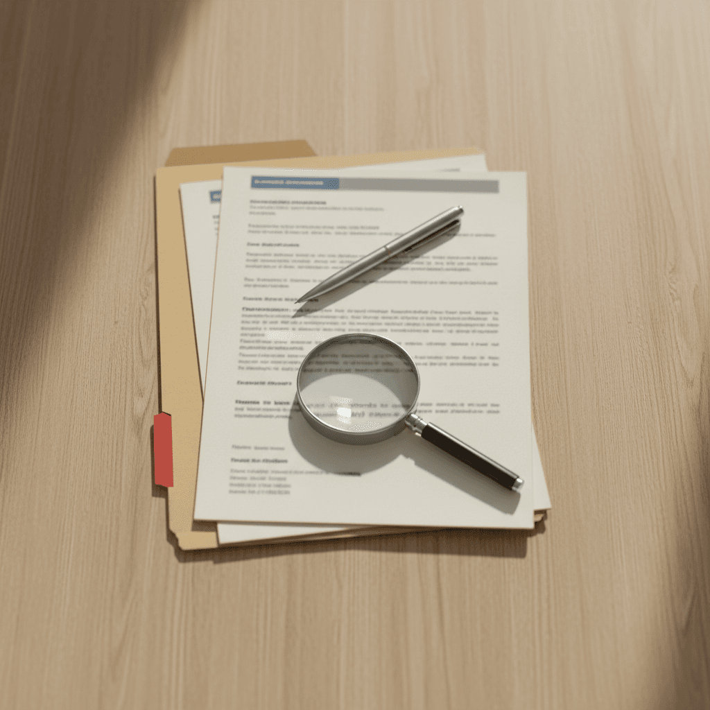 USCIS immigration forms being completed and organized
